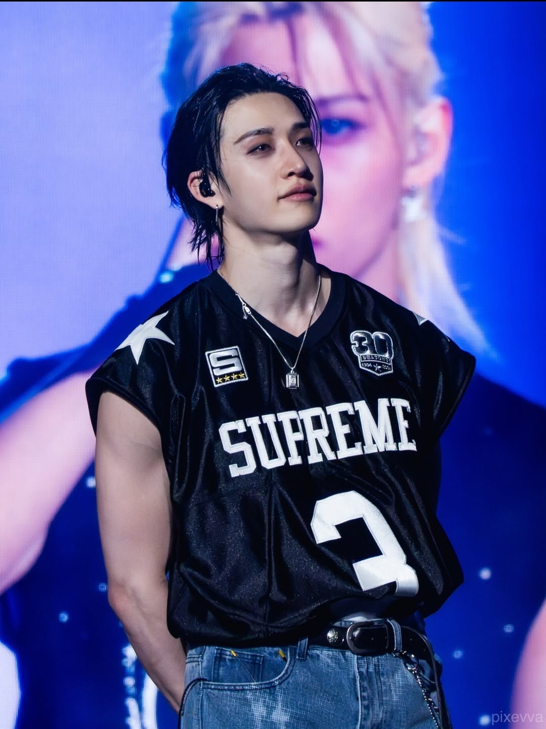 Recent activity shot of Bang Chan (Stray Kids)