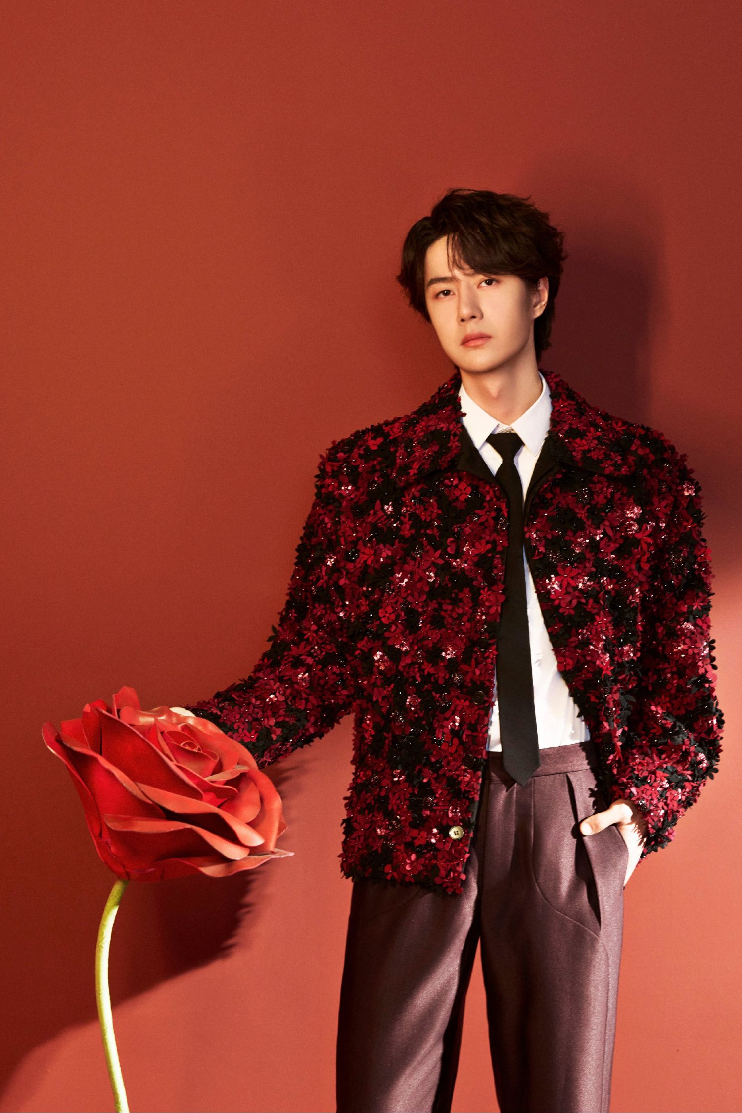 A moment captured by Wang Yibo's fan