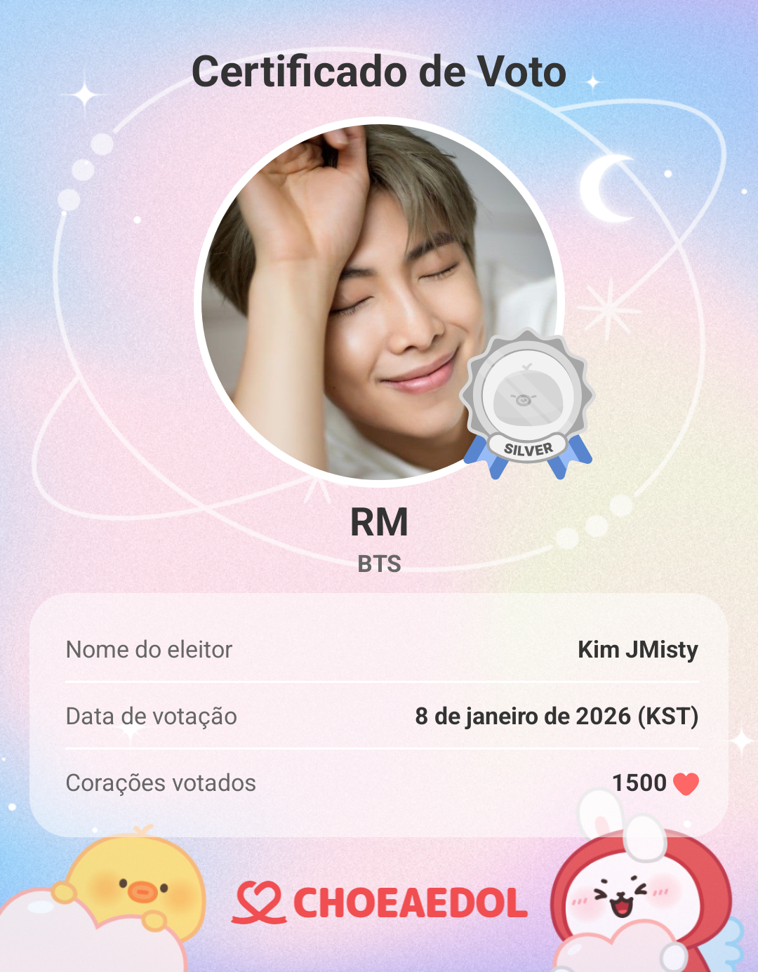 Recent activity shot of RM (BTS)