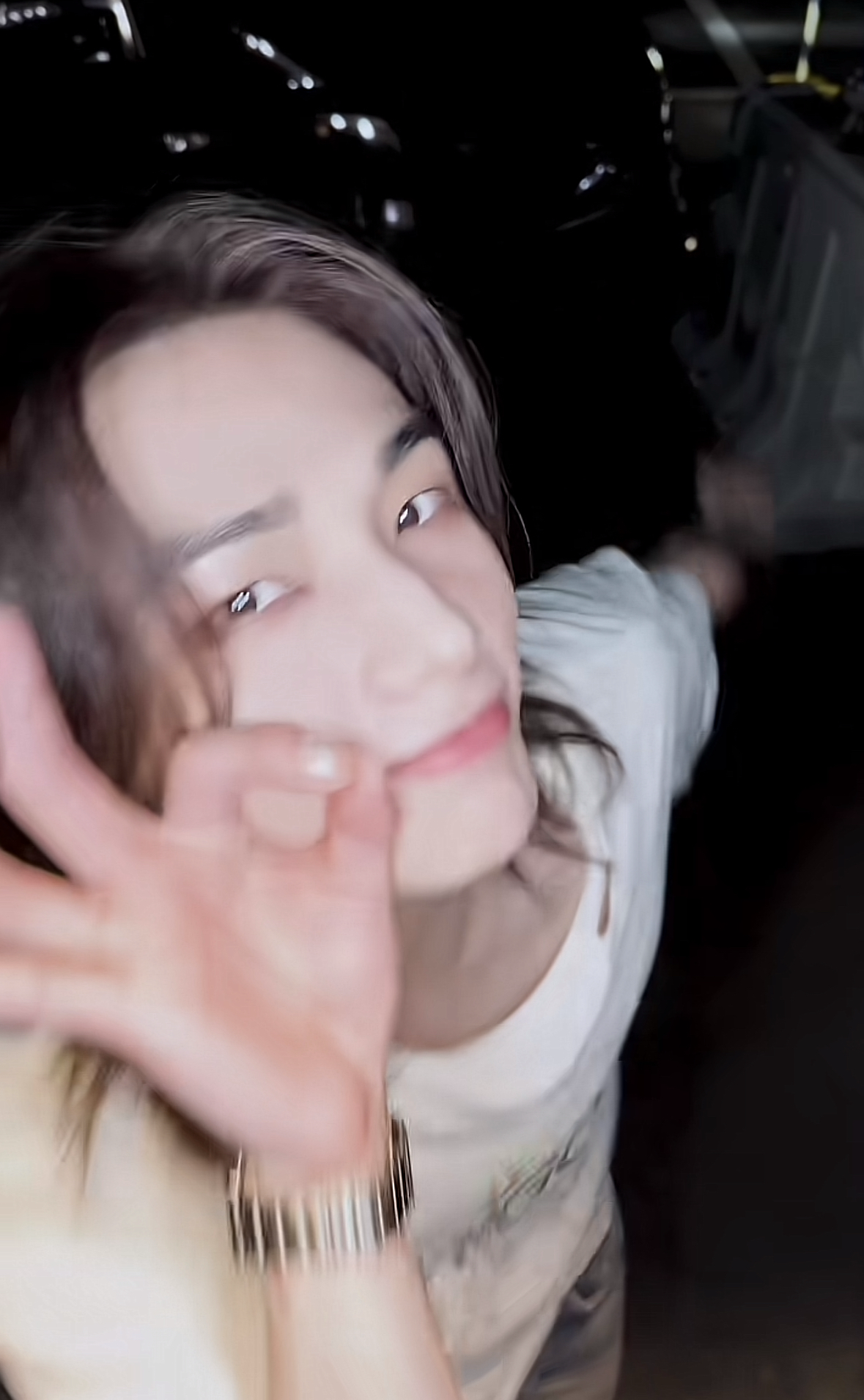 A moment captured by Hyunjin (Stray Kids)'s fan