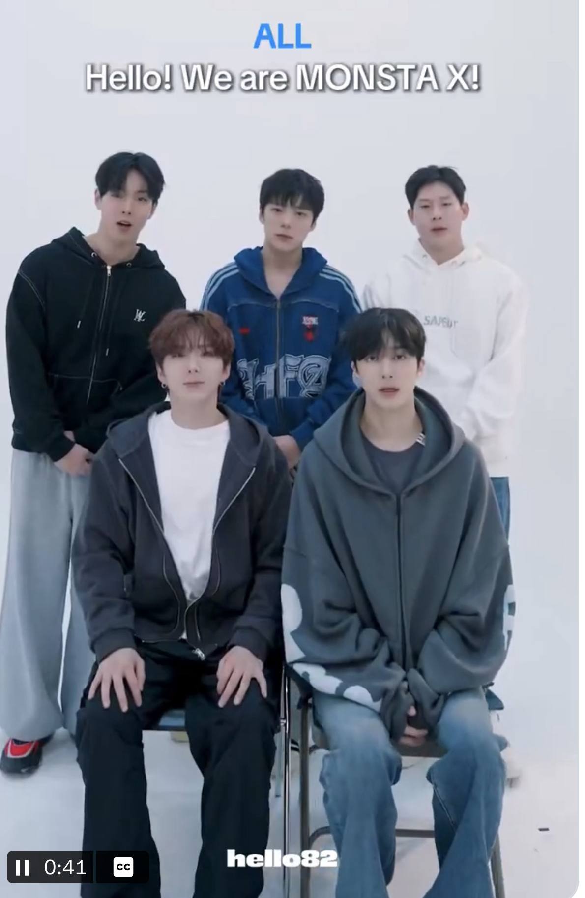 Recent activity shot of Kihyun (MONSTA X)