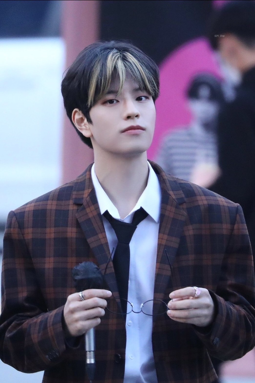Recent activity shot of Seungmin (Stray Kids)