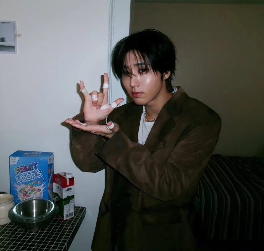 A moment captured by HAN (Stray Kids)'s fan