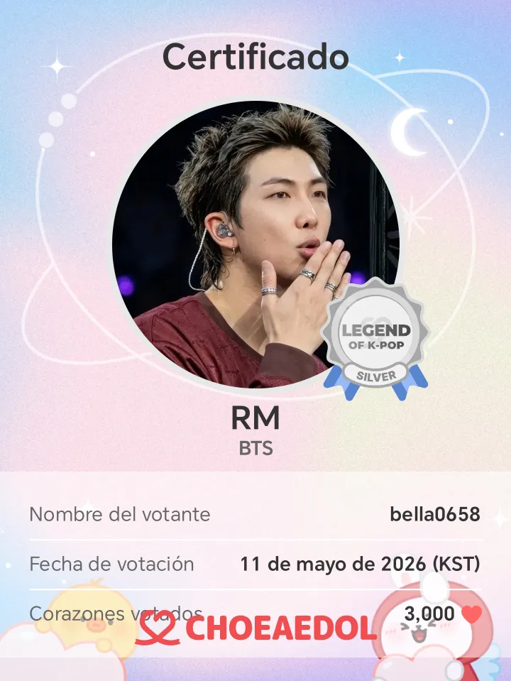 Recent activity shot of RM (BTS)