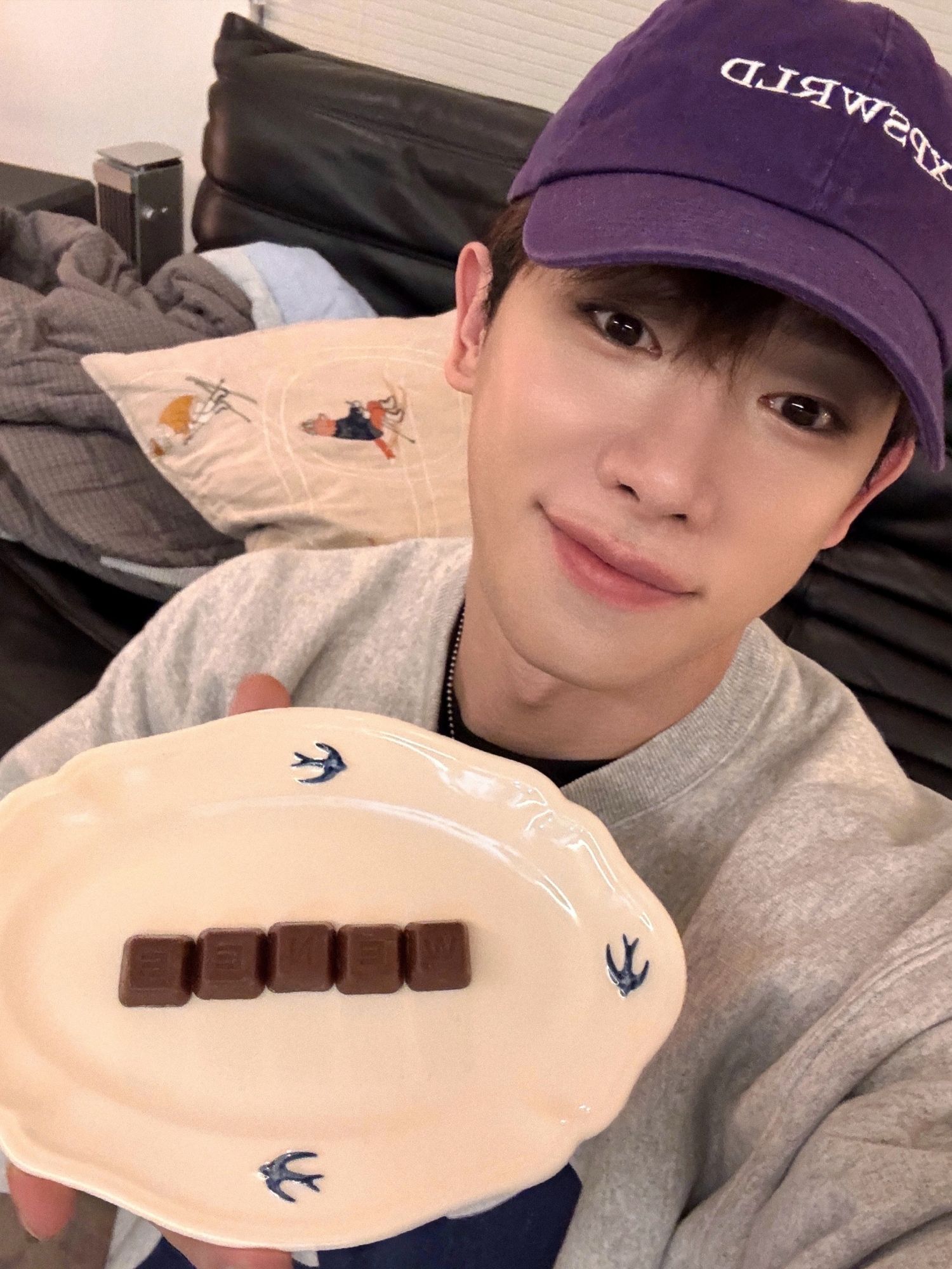 A moment captured by Wonho's fan