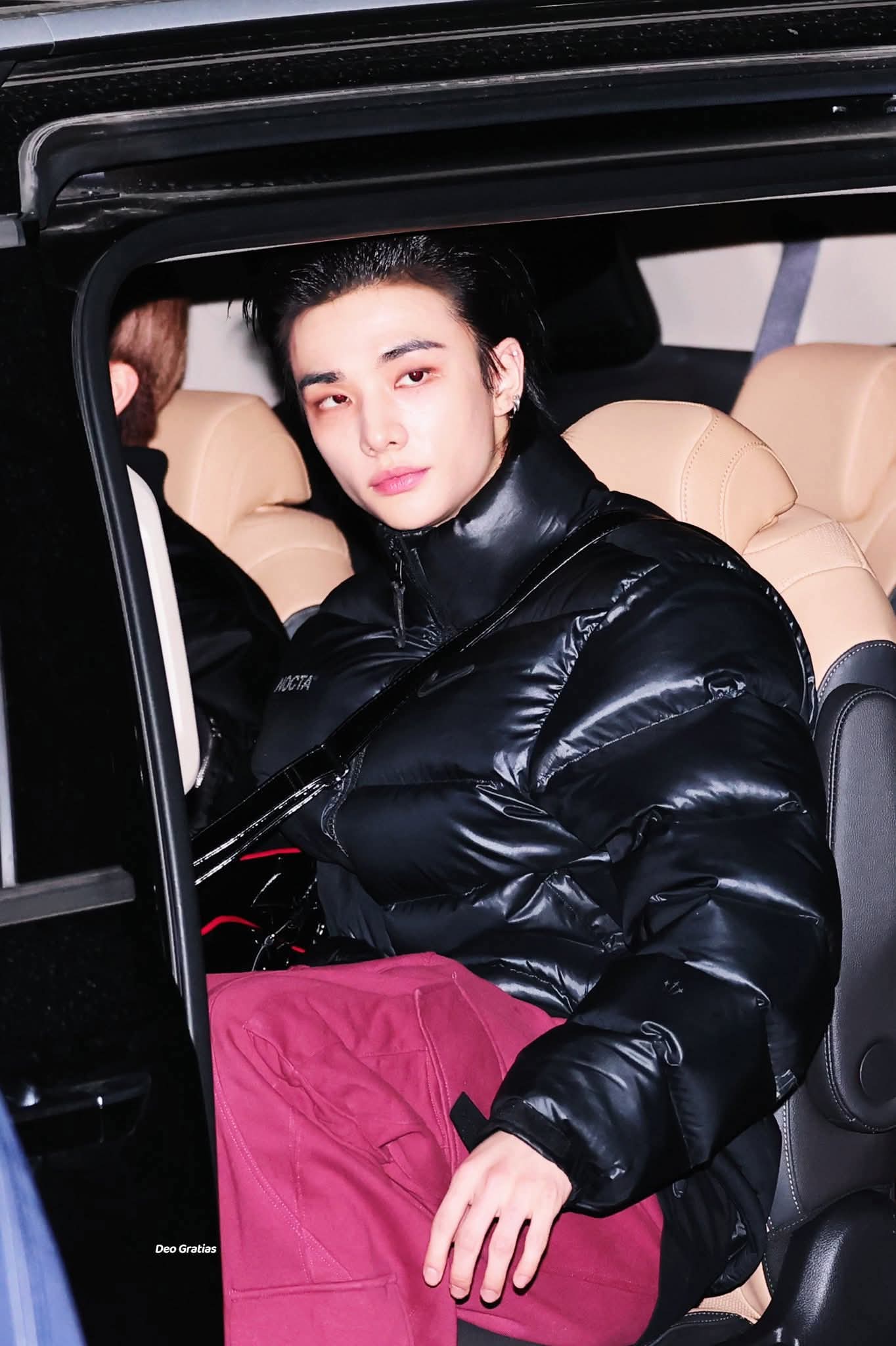 A moment captured by Hyunjin (Stray Kids)'s fan