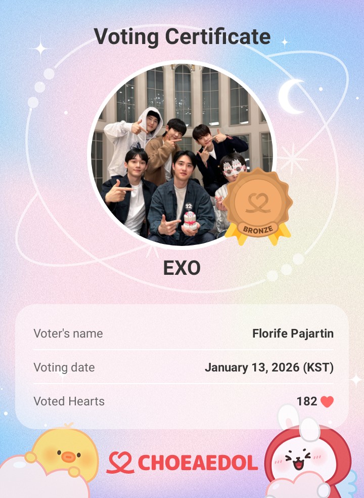 Recent activity shot of EXO