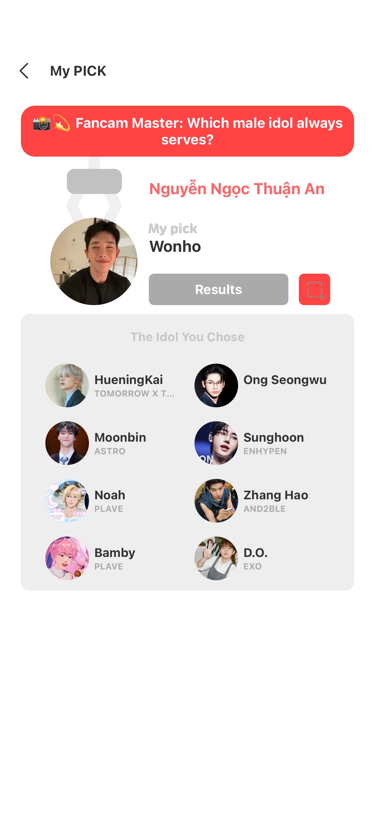 Latest photo of Wonho