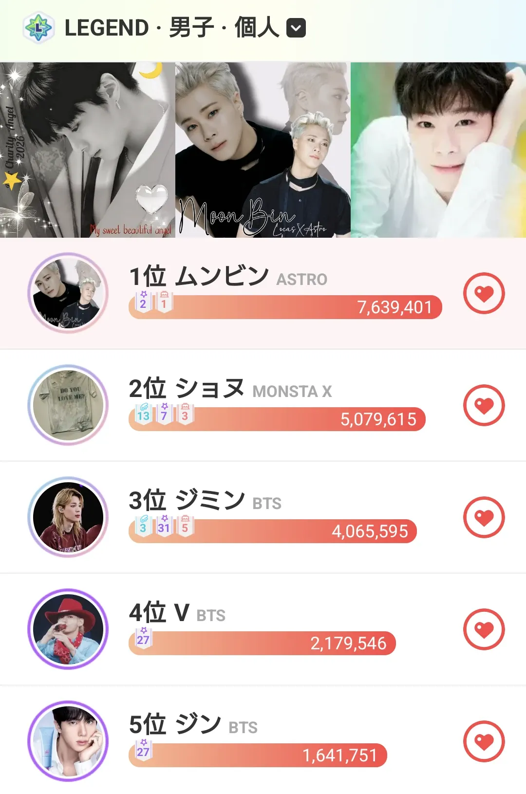 Recent activity shot of Moonbin (ASTRO)