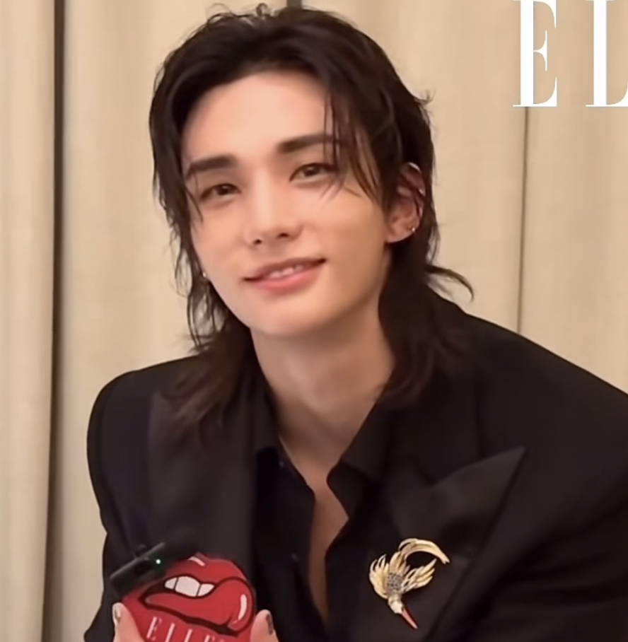 A moment captured by Hyunjin (Stray Kids)'s fan