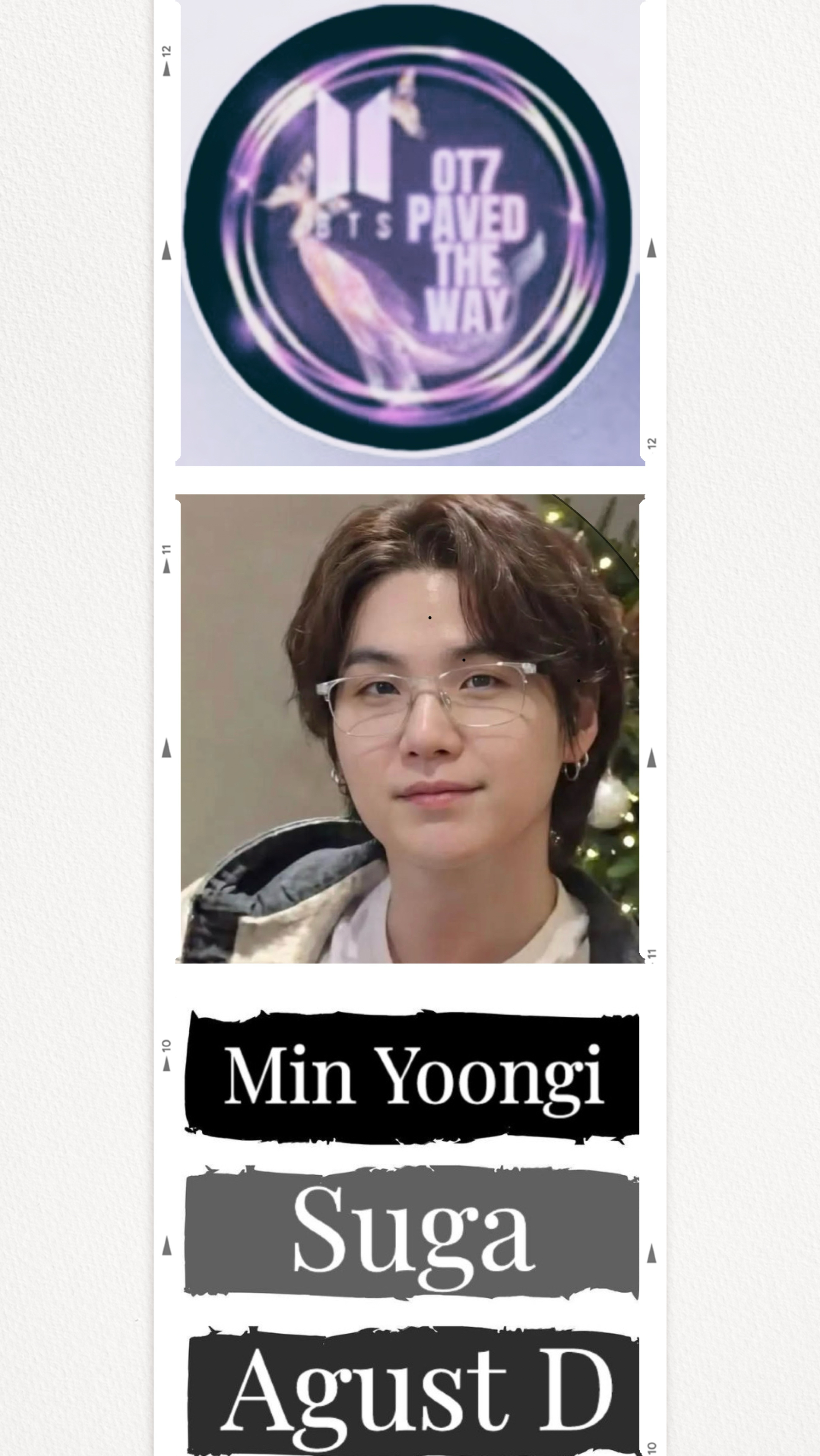 Foto aktivitas terbaru SUGA (BTS)