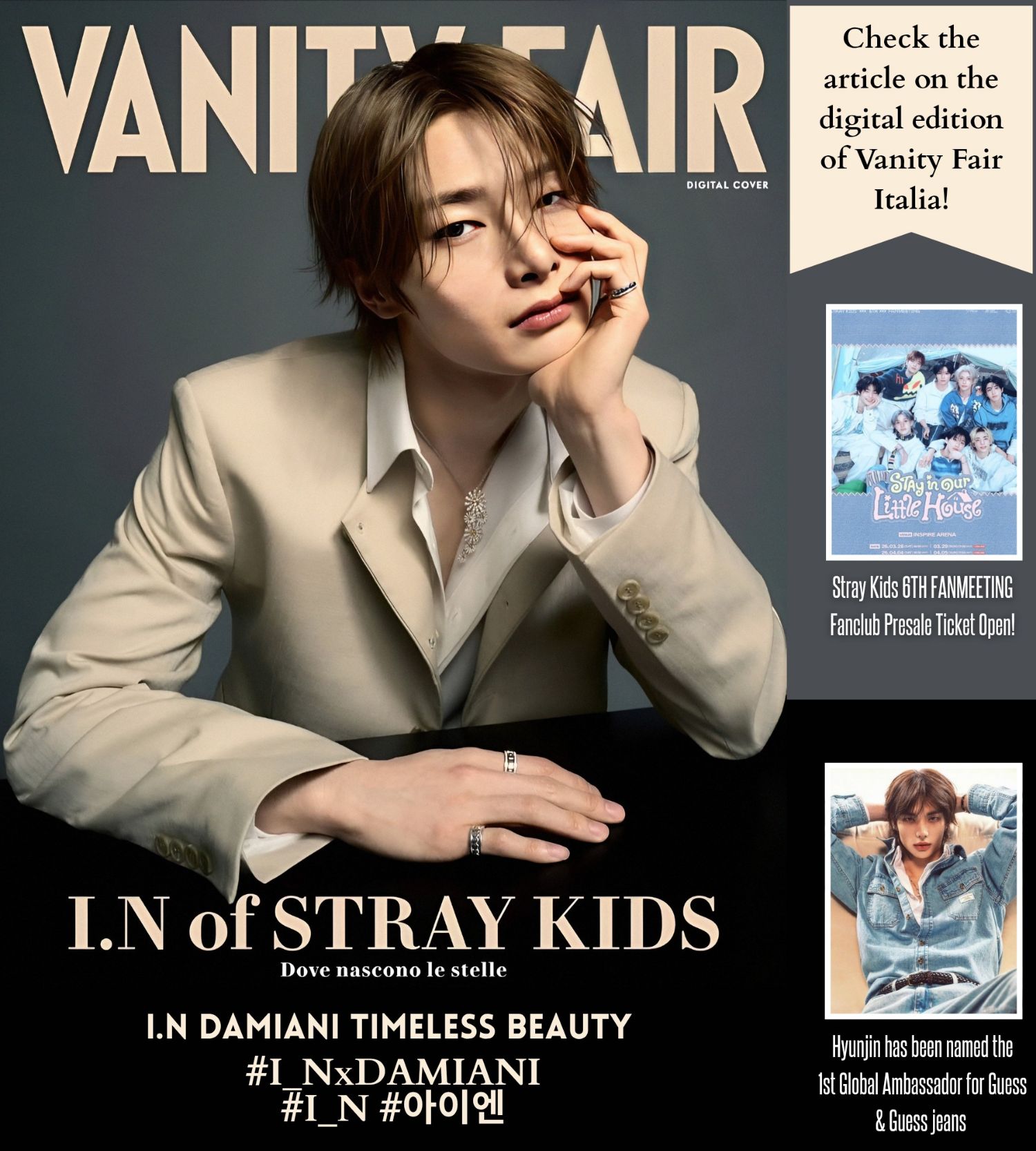 A moment captured by I.N (Stray Kids)'s fan