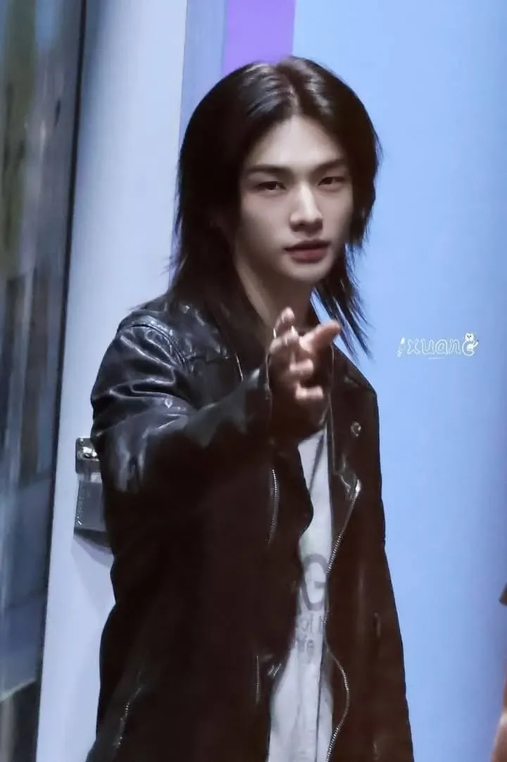 Recent activity shot of Hyunjin (Stray Kids)