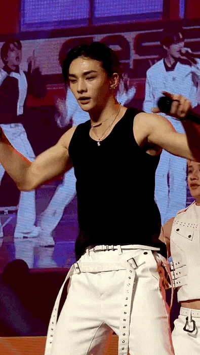 Recent activity shot of Hyunjin (Stray Kids)