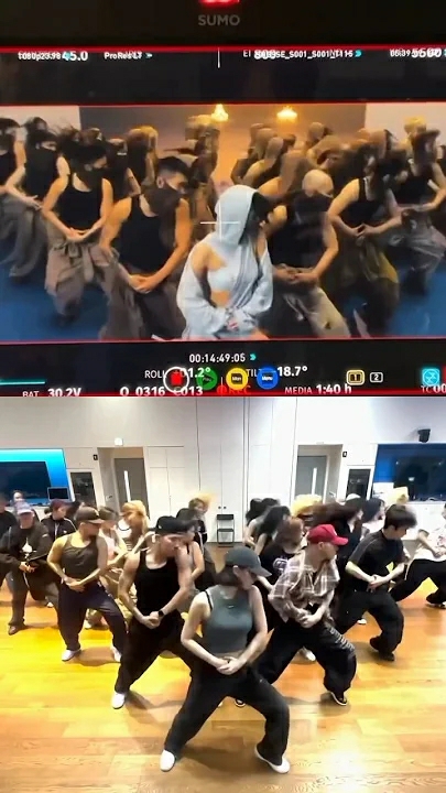 モモ (TWICE)の舞台裏ショット