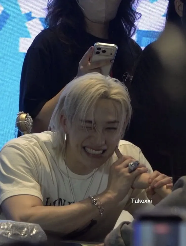 A moment captured by Bang Chan (Stray Kids)'s fan