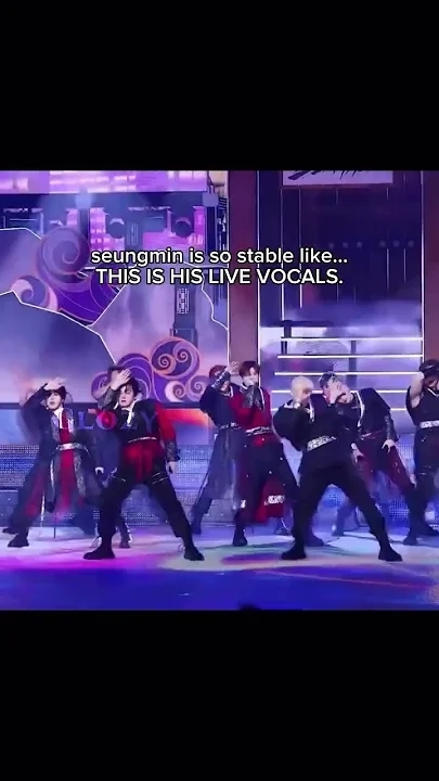 A moment captured by Stray Kids's fan