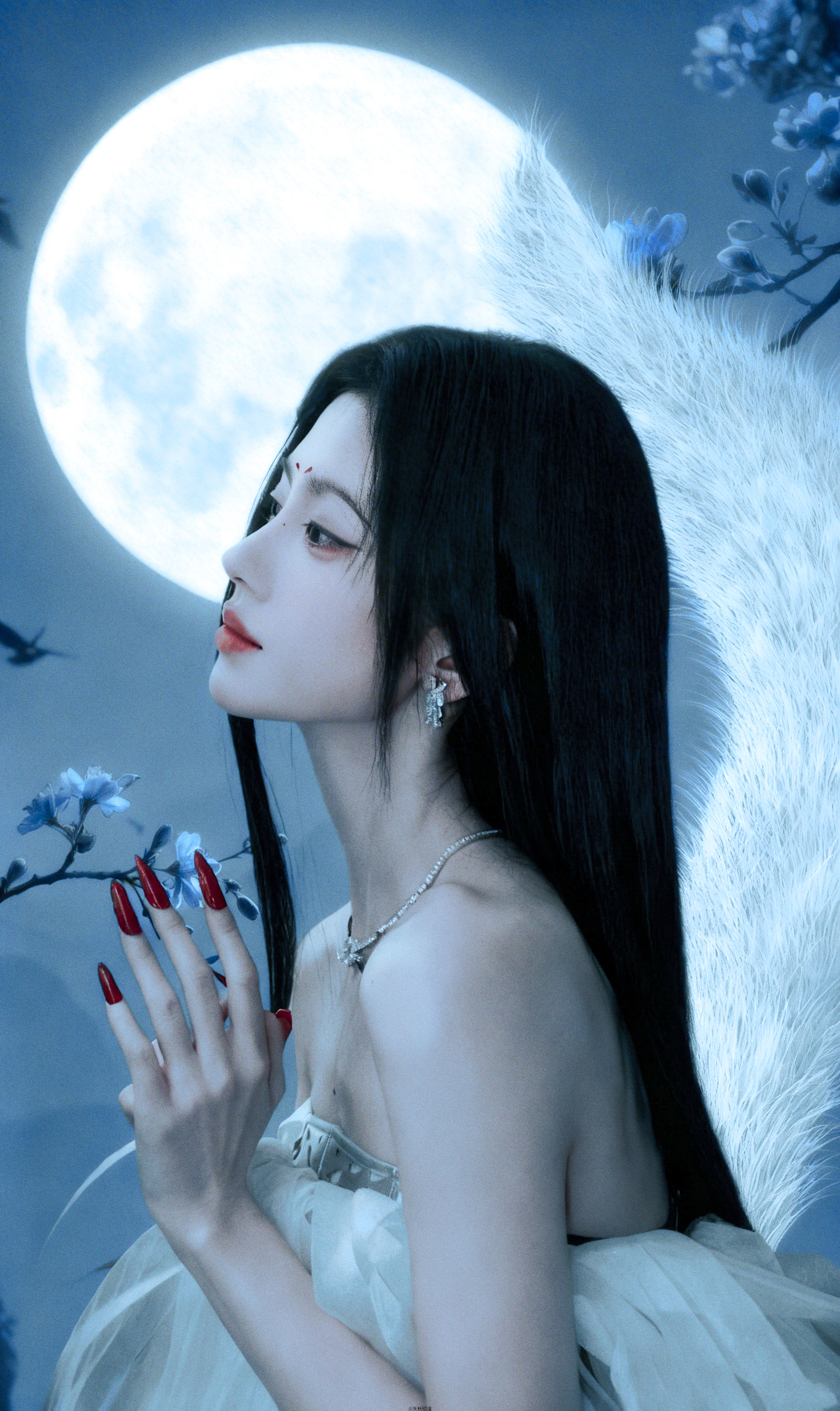 A heartfelt wallpaper shared by Ju Jingyi's fans