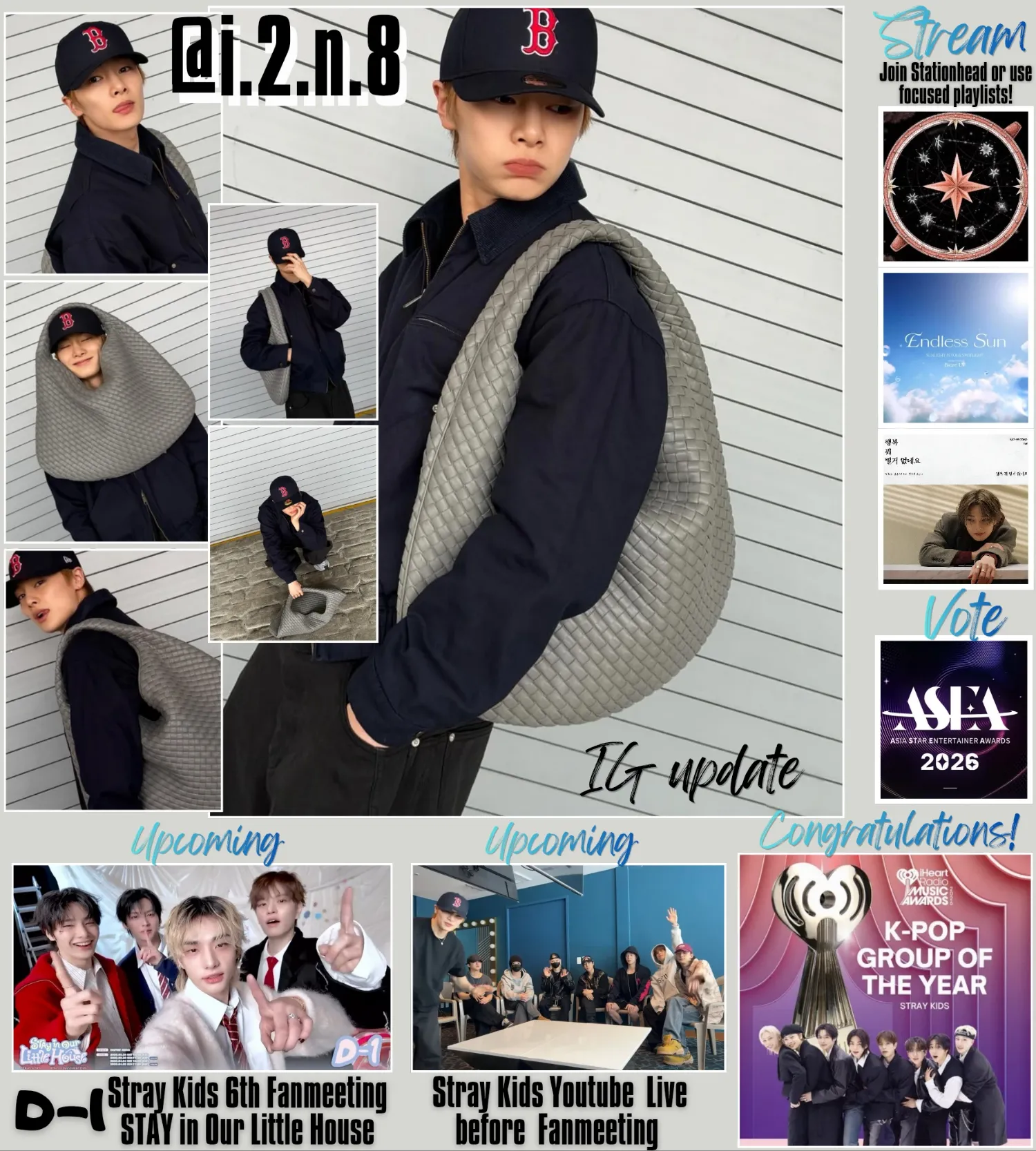 A moment captured by I.N (Stray Kids)'s fan