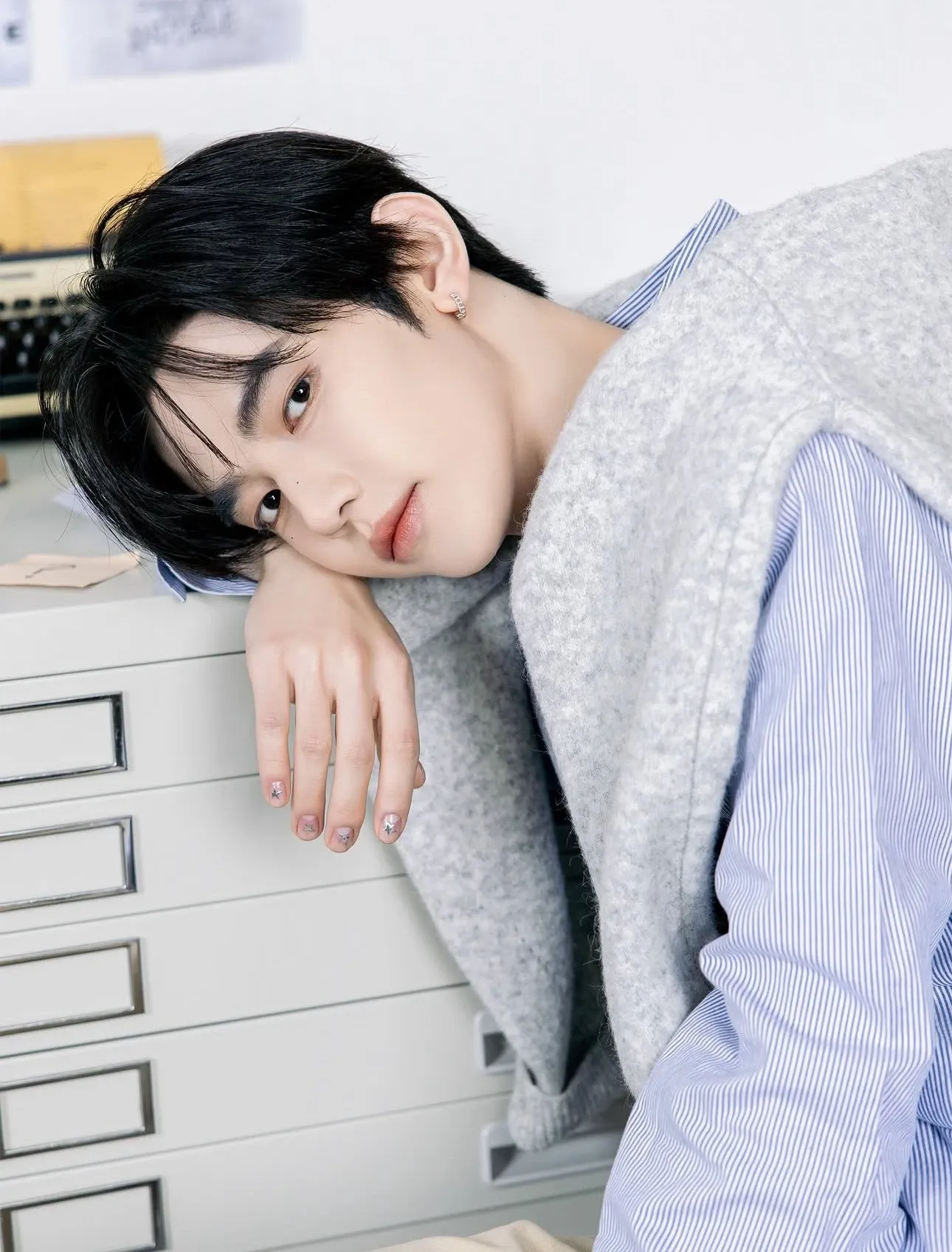 A moment captured by Zhang Hao's fan