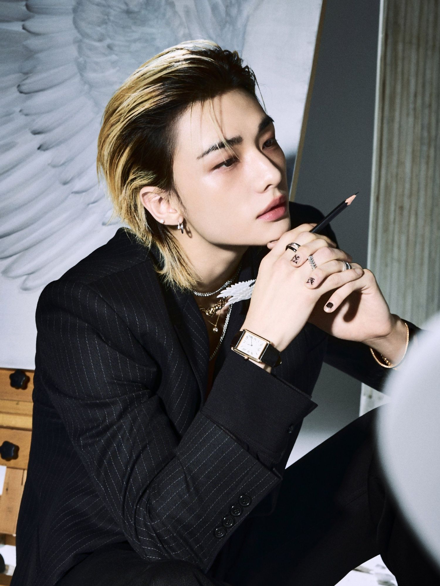 A moment captured by Hyunjin (Stray Kids)'s fan