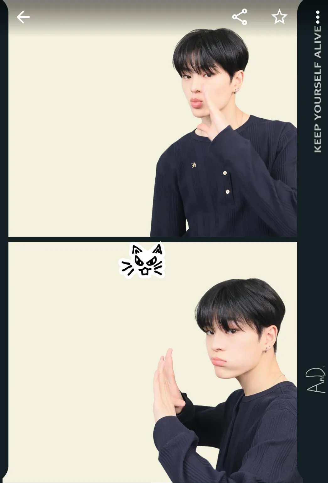 Behind-the-scenes cut of Kim Junmin (WHIB)