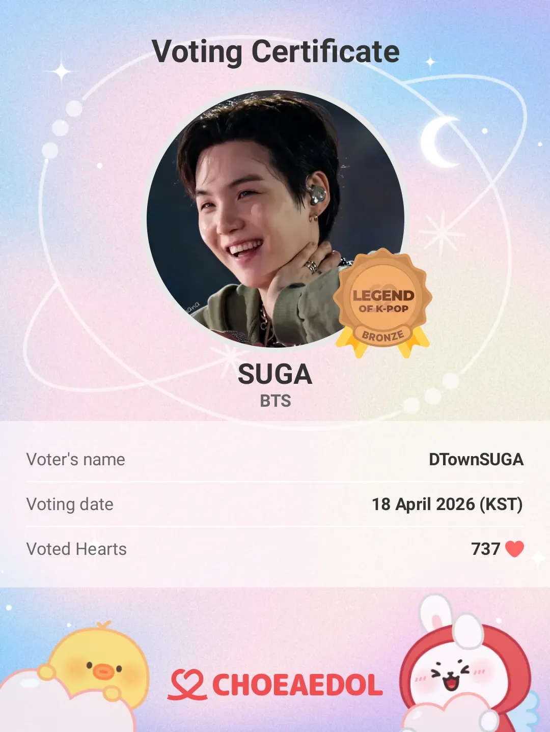 Potret di balik layar SUGA (BTS)