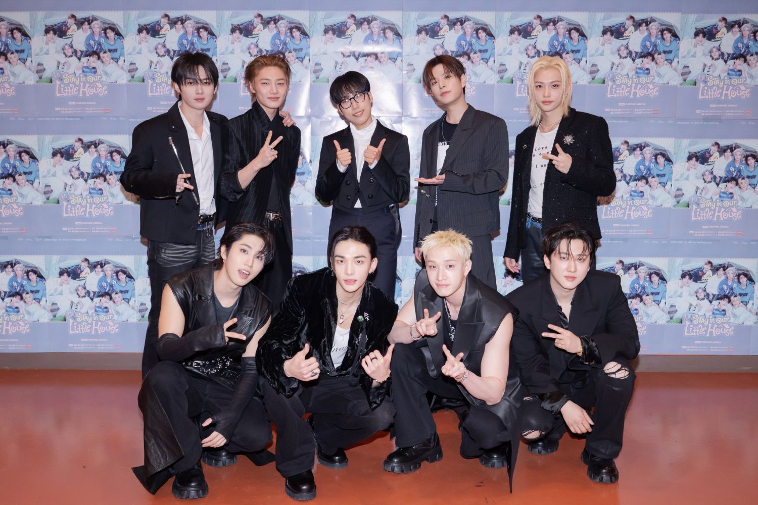 A moment captured by Stray Kids's fan