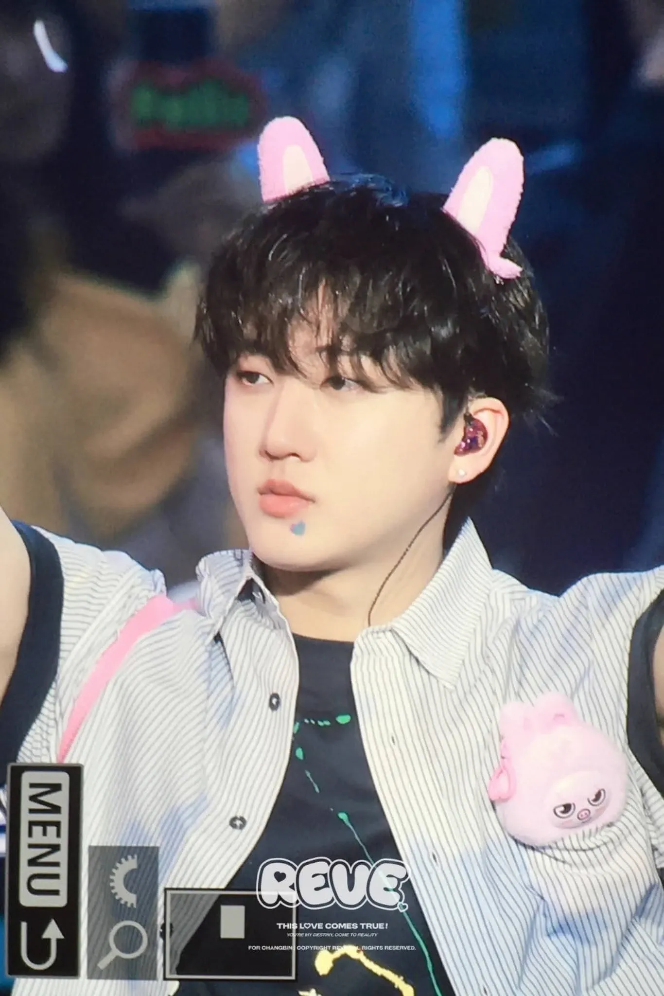 A moment captured by Changbin (Stray Kids)'s fan