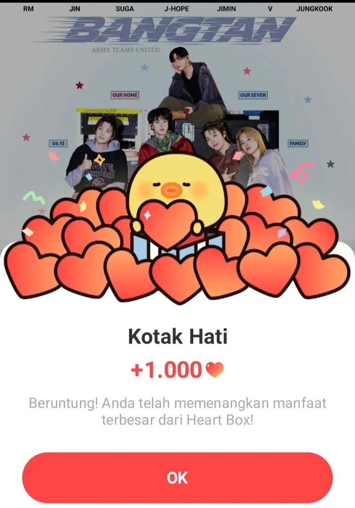 Recent activity shot of BTS