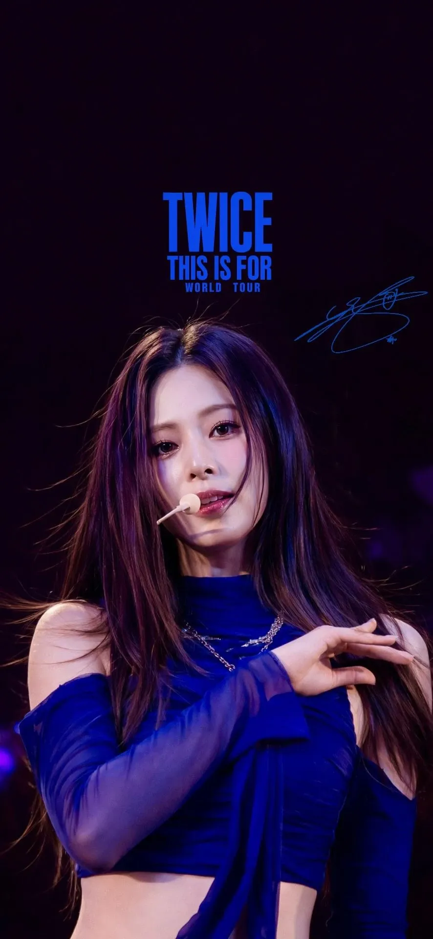 A heartfelt wallpaper shared by TWICE's fans