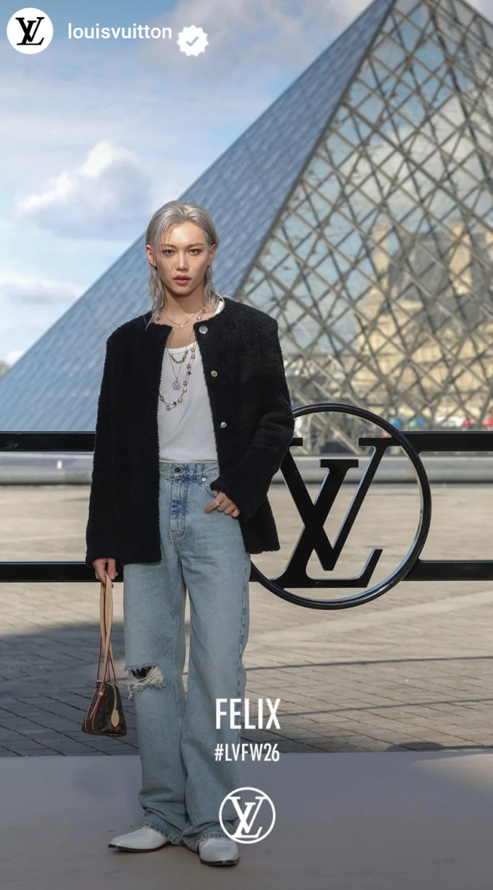 Recent activity shot of Felix (Stray Kids)