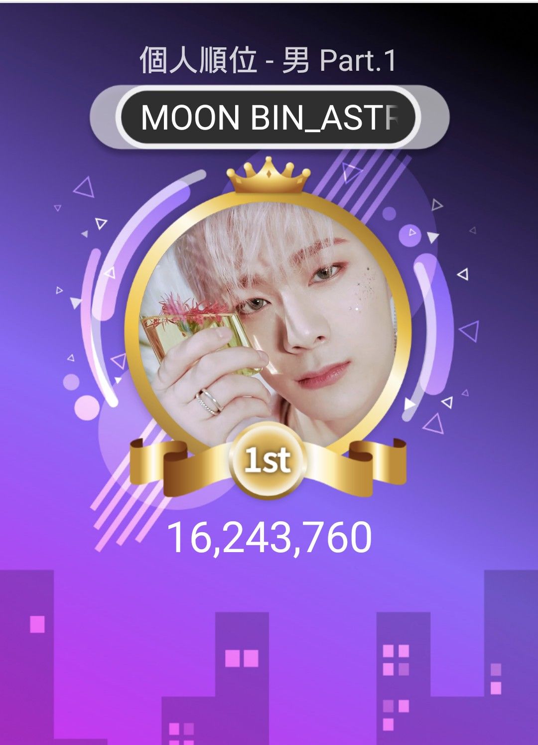 Recent activity shot of Moonbin (ASTRO)