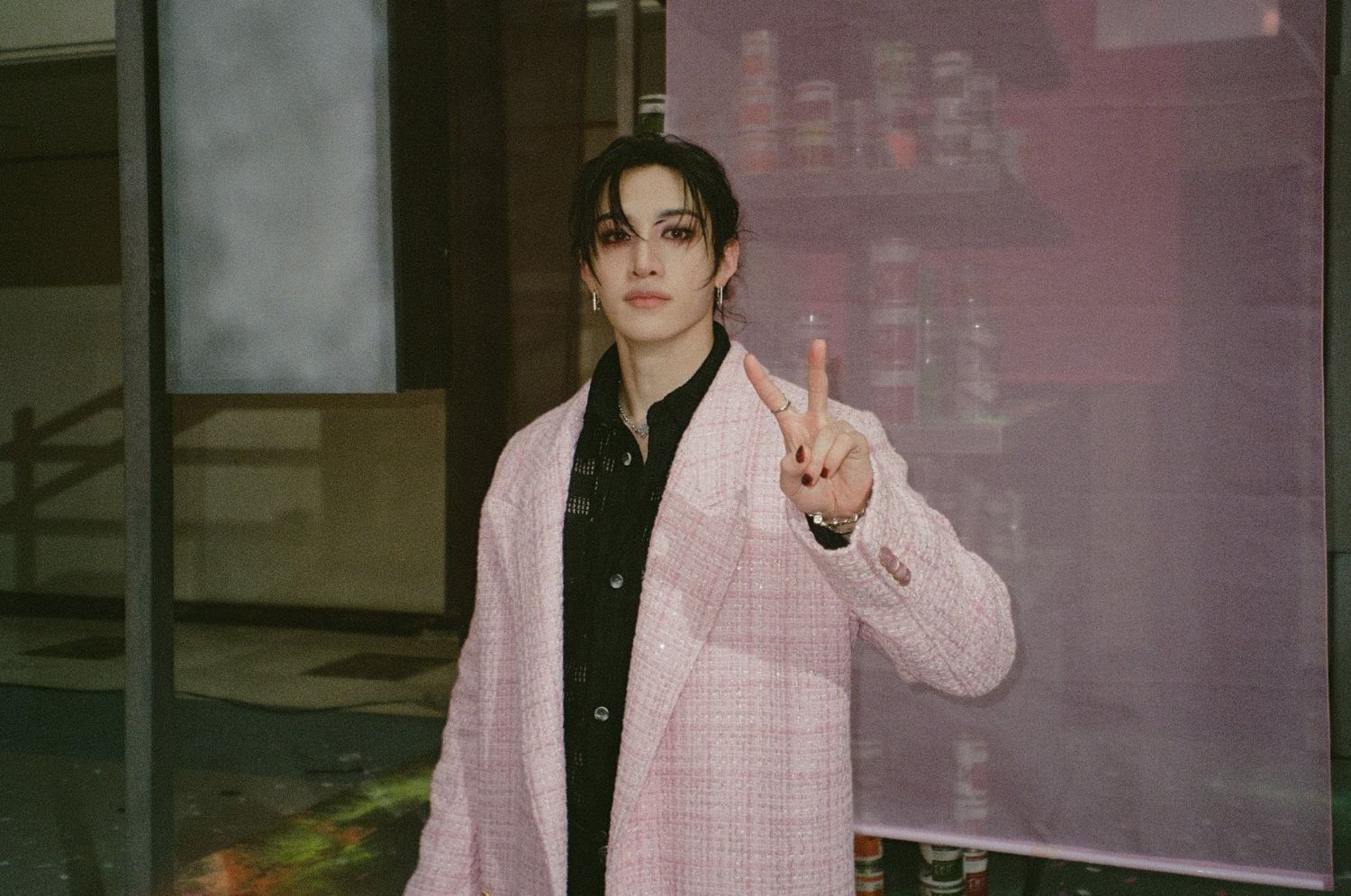 A moment captured by Bang Chan (Stray Kids)'s fan