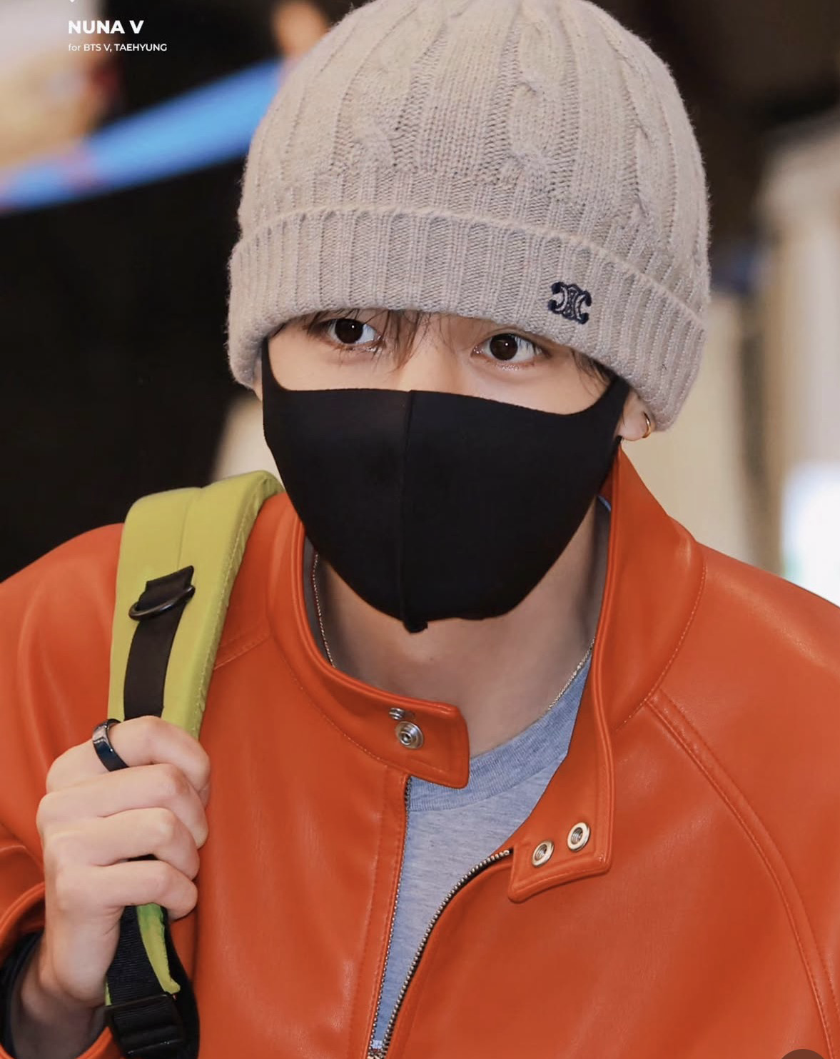 A moment captured by V (BTS)'s fan