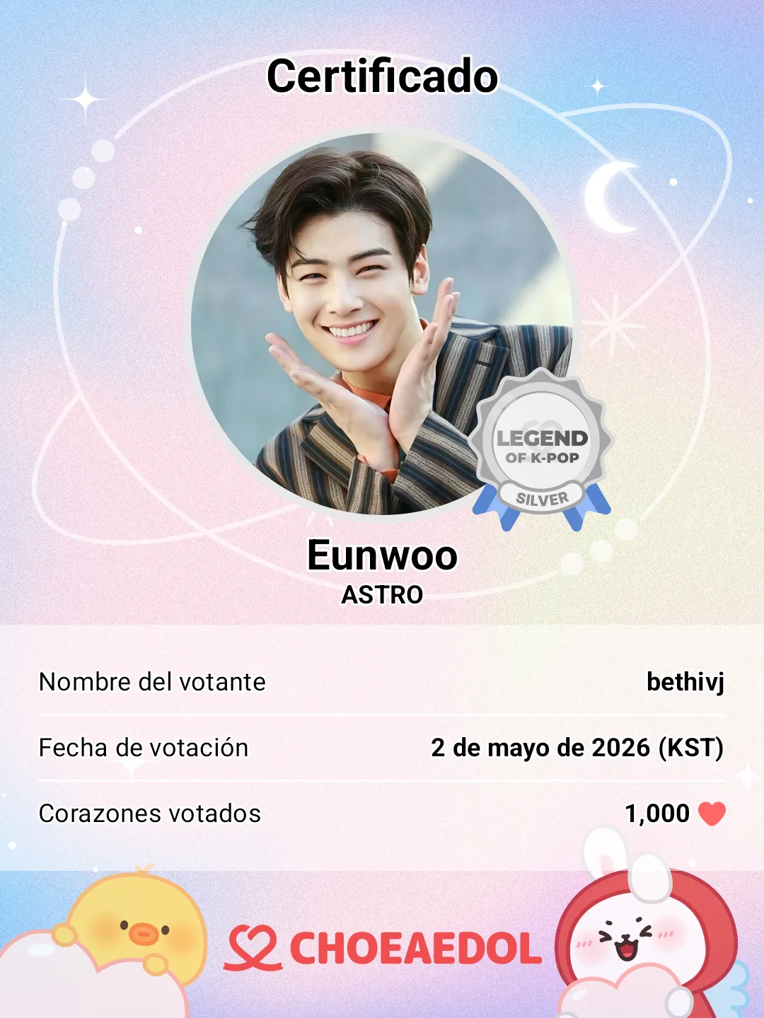 Latest photo of Eunwoo (ASTRO)