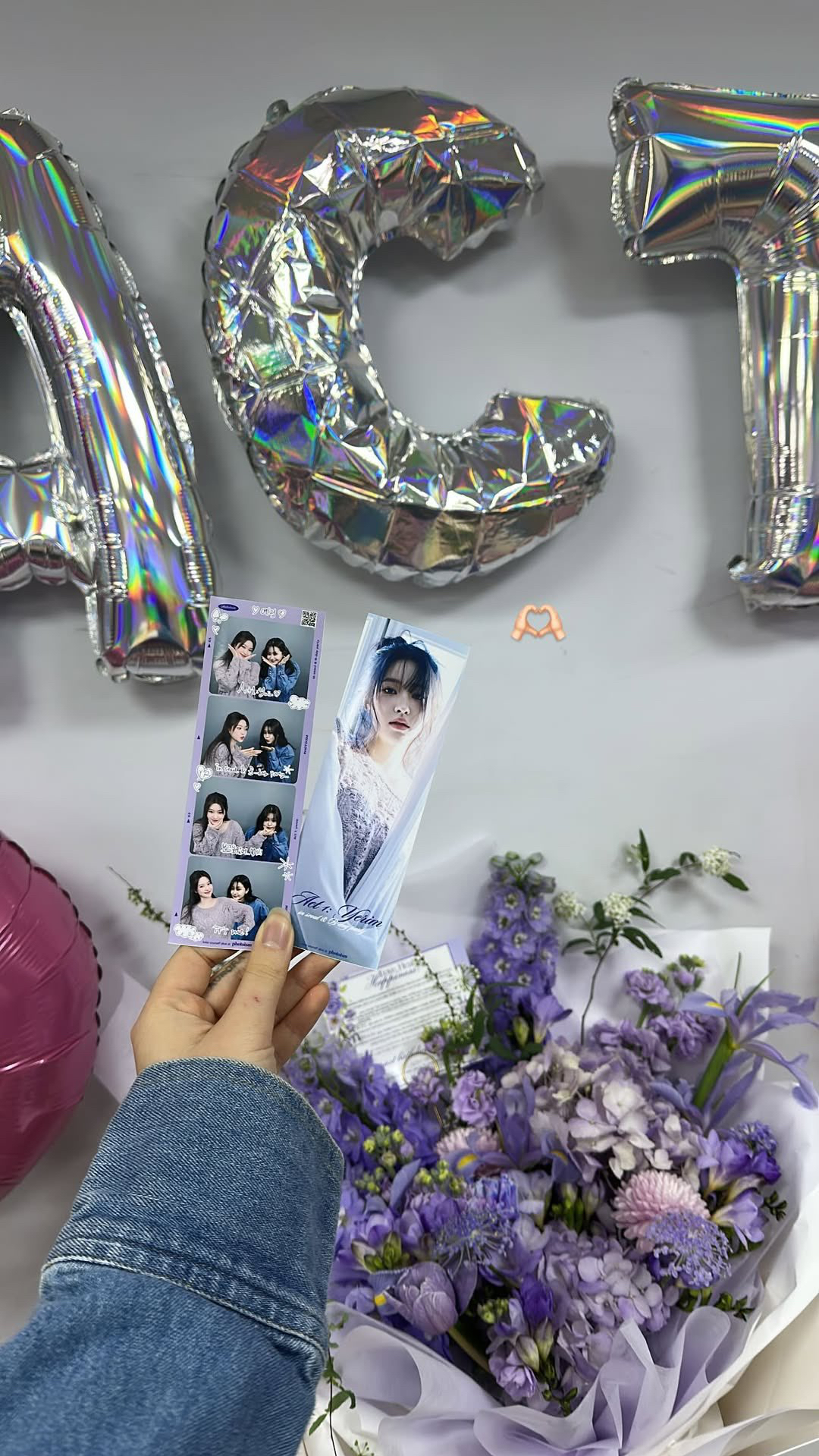 A heartfelt wallpaper shared by Yeri (Red Velvet)'s fans