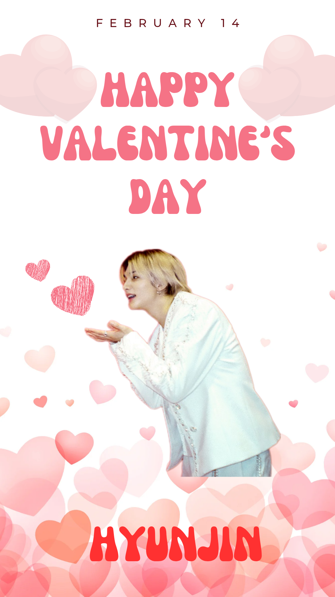 Fan-made special wallpaper for Hyunjin (Stray Kids)