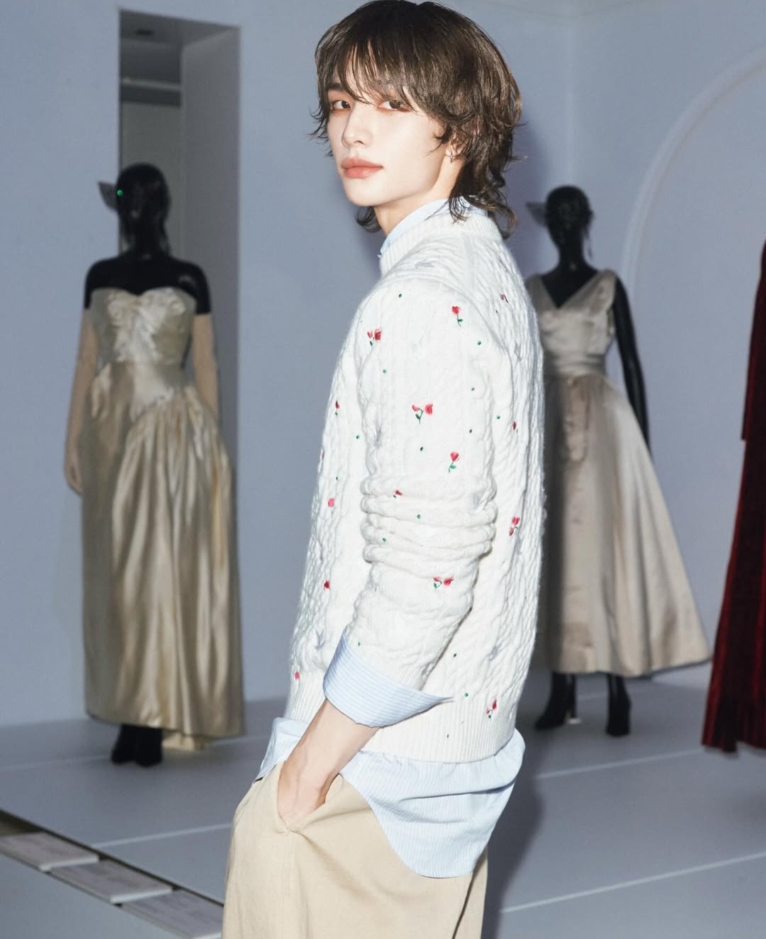 A moment captured by Hyunjin (Stray Kids)'s fan