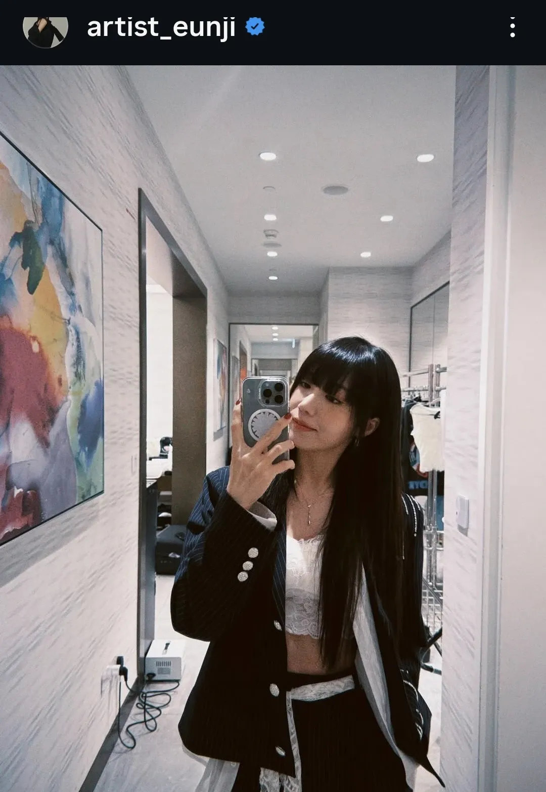 A moment captured by Jeong Eunji (Apink)'s fan