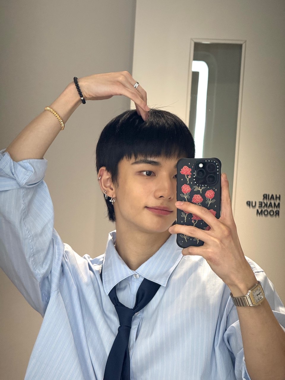 A moment captured by Hyunjin (Stray Kids)'s fan