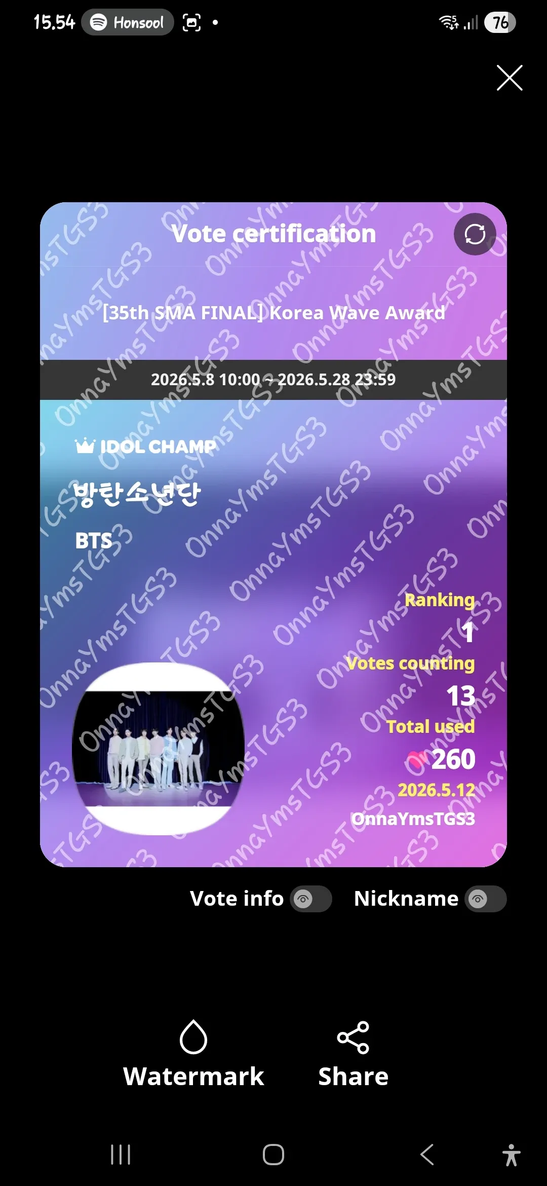 Wallpaper spesial buatan penggemar BTS