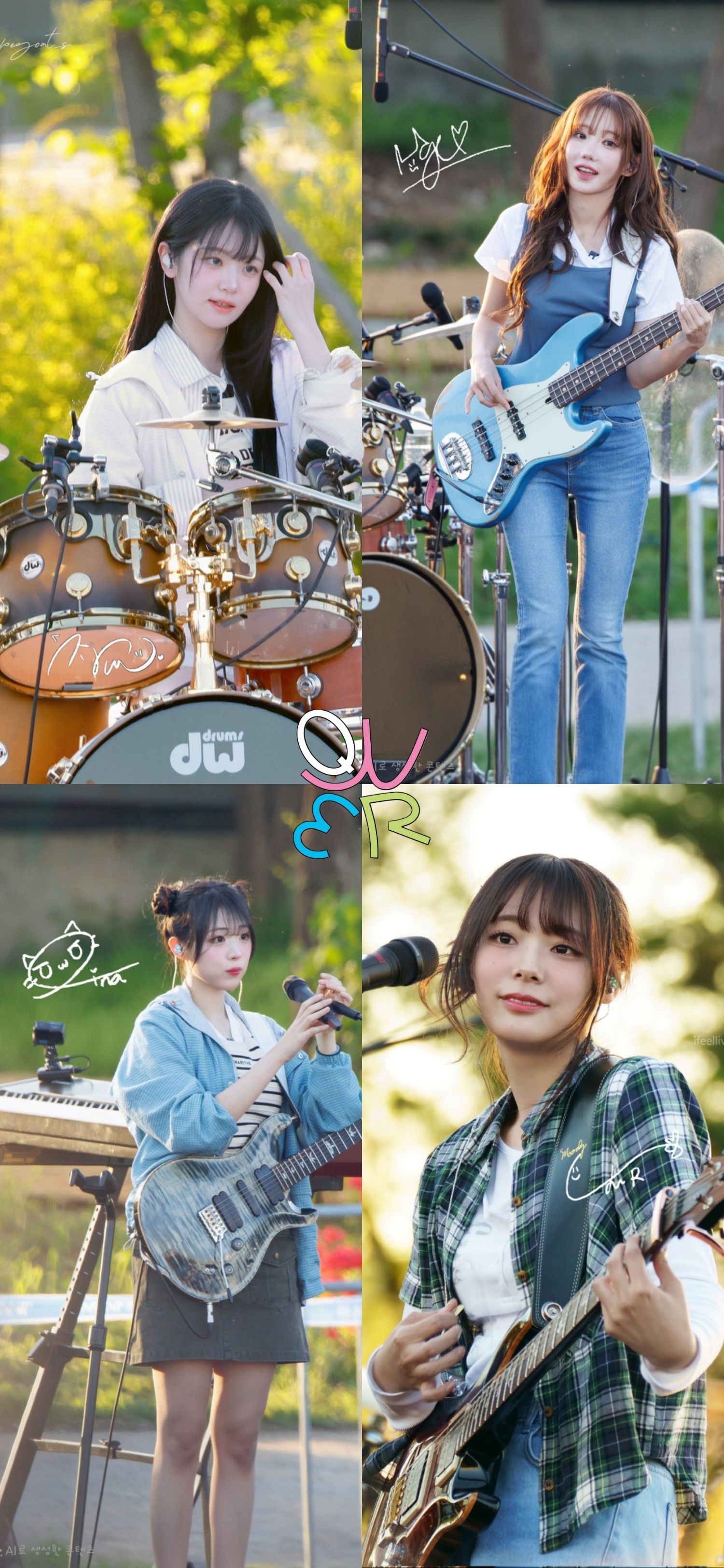 A moment captured by QWER's fan