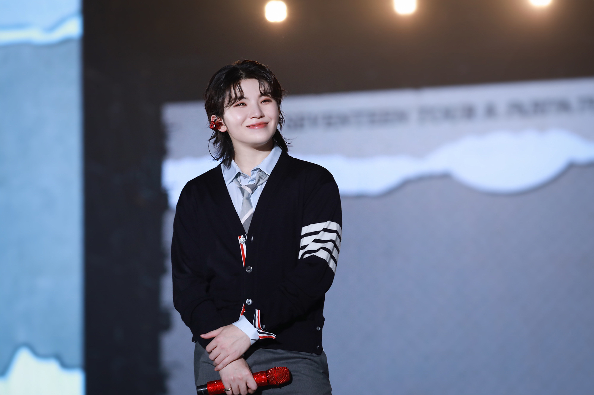 Recent activity shot of Woozi (SEVENTEEN)