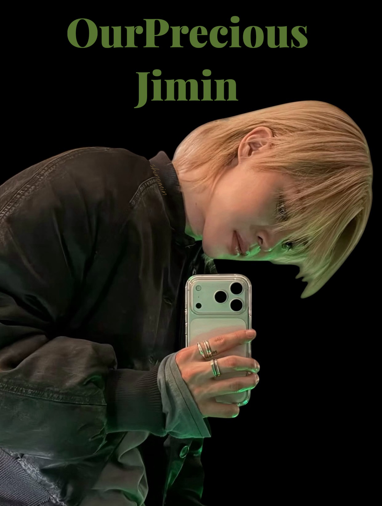 Recent activity shot of Jimin (BTS)