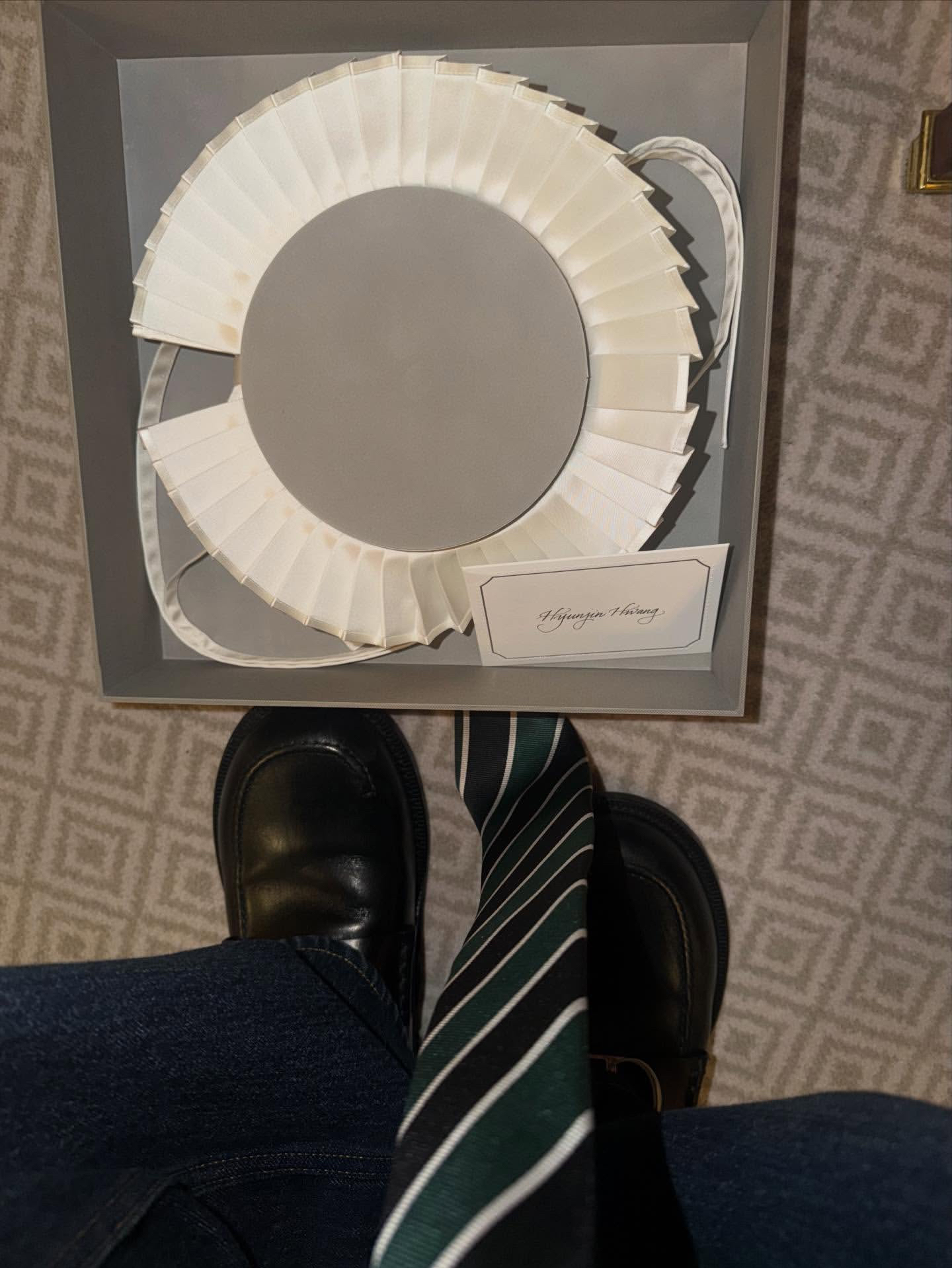 A moment captured by Hyunjin (Stray Kids)'s fan