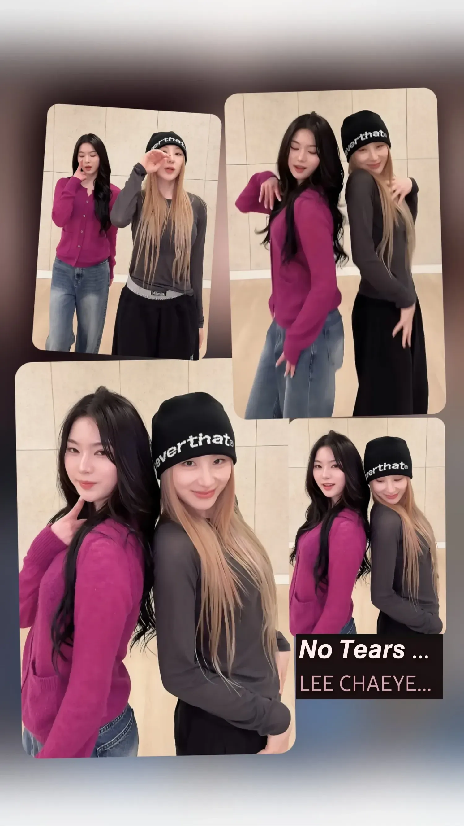 A moment captured by Lee Chaeyeon's fan