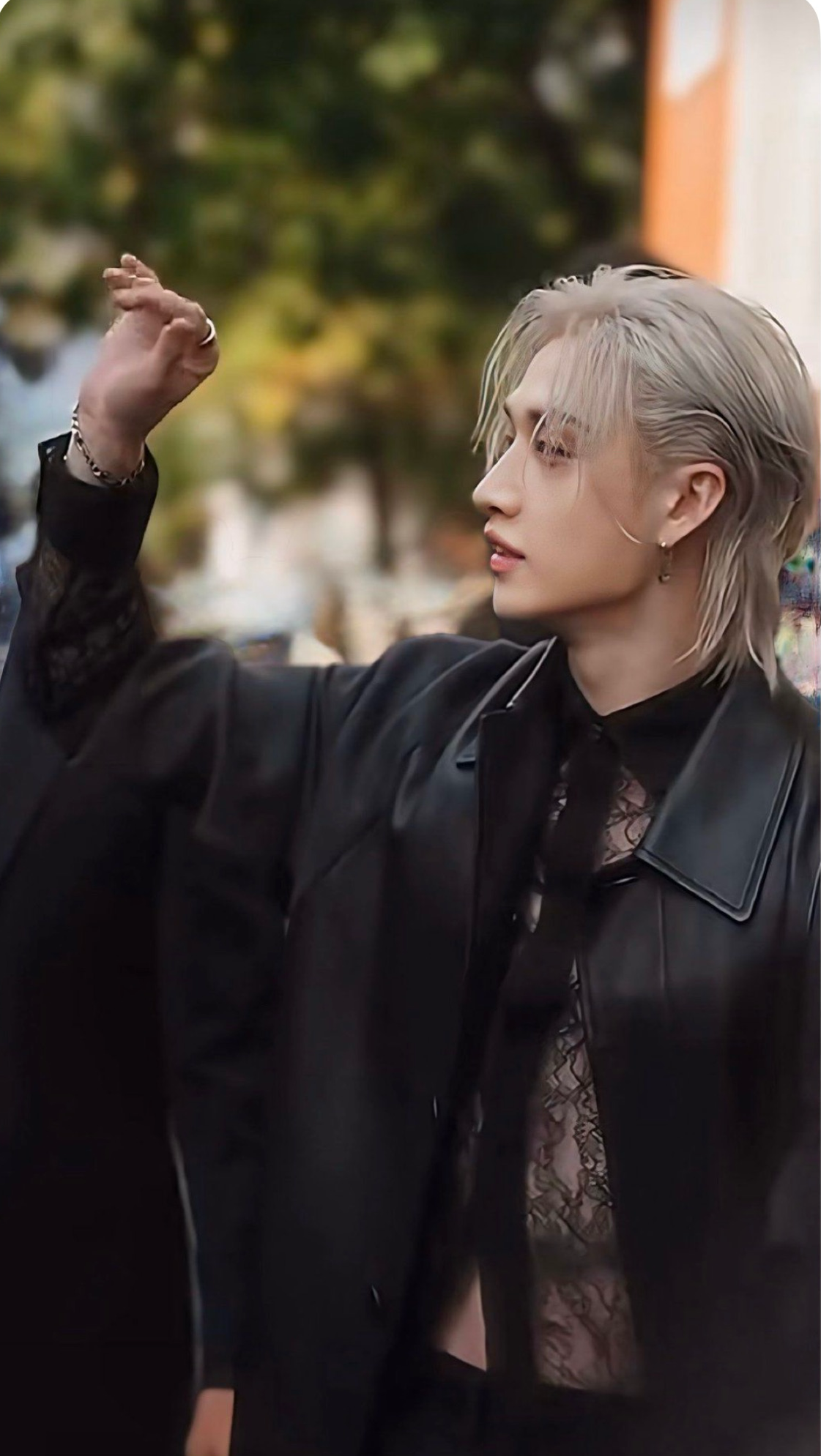 A heartfelt wallpaper shared by Bang Chan (Stray Kids)'s fans