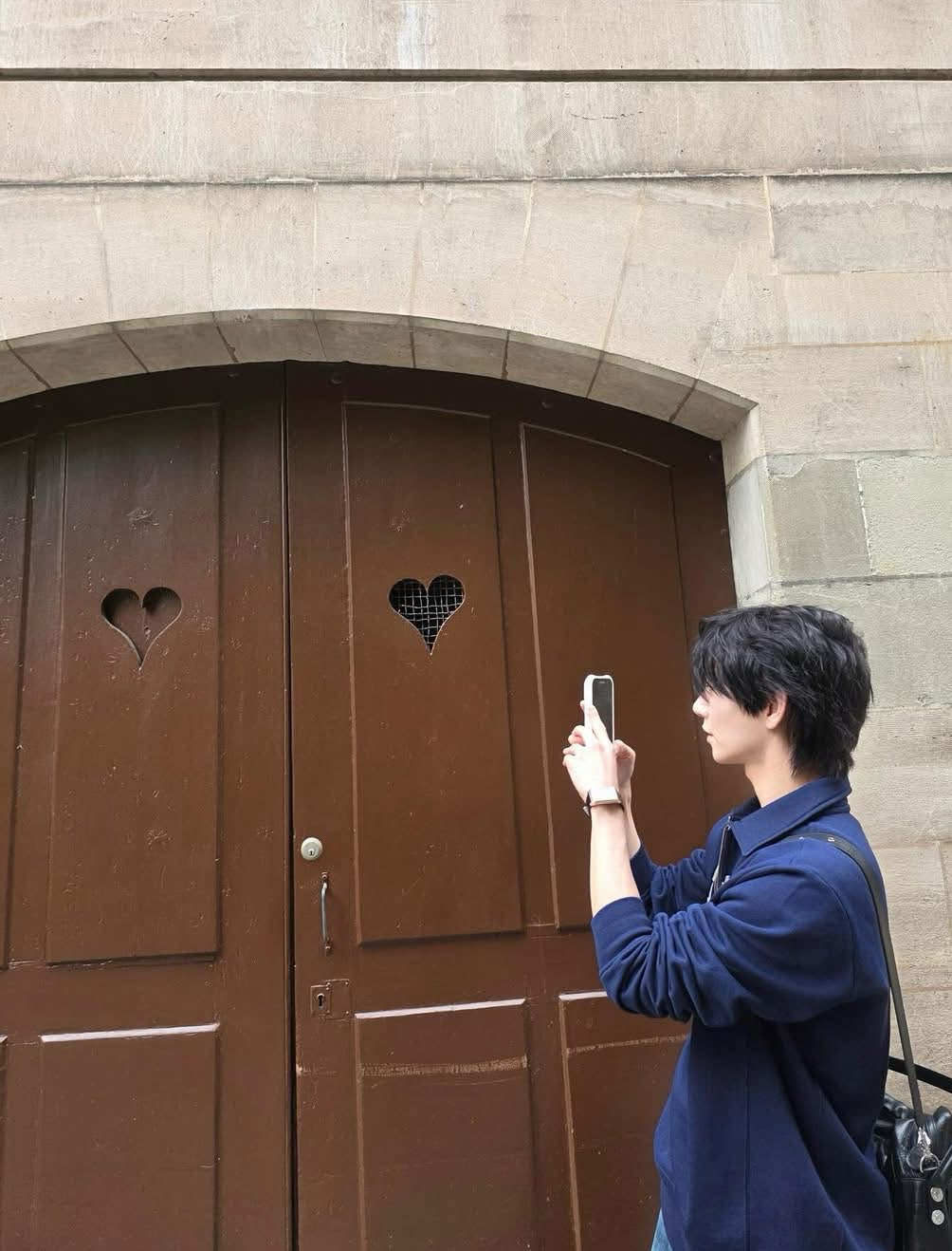 A moment captured by Joshua (SEVENTEEN)'s fan