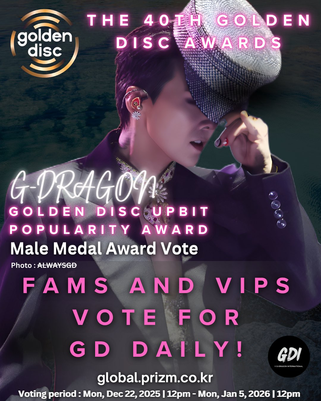 Latest photo of G-DRAGON (BIGBANG)